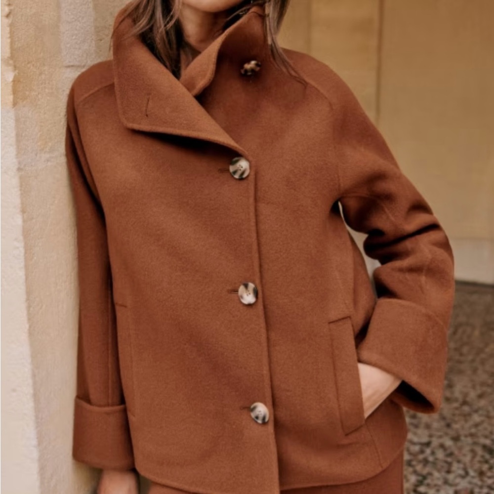 Sézane Wool Mathias Coat - Picture 2 of 15
